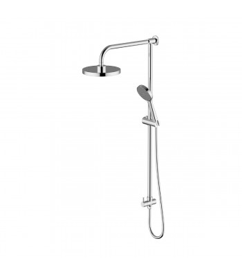 Fixed shower column  with upper water intake,  diverter, 2 jets shower and  ø 200 abs shower head